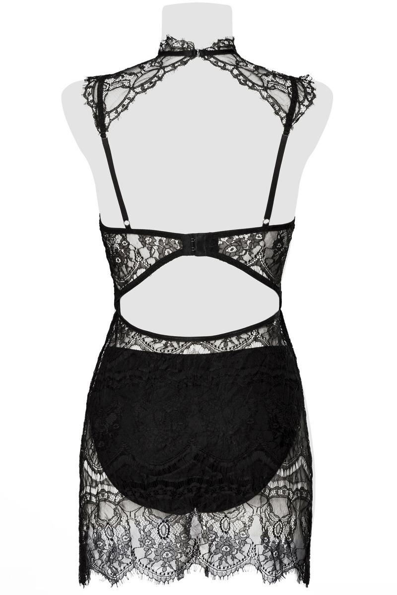 black lace chemise 15310 - XL-7