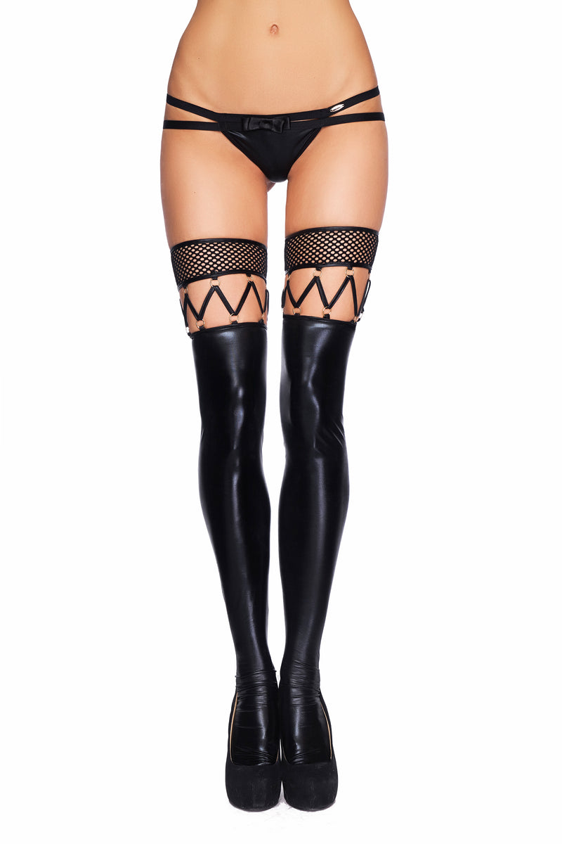 black Hold-ups Marica L/XL by 7-Heaven-0