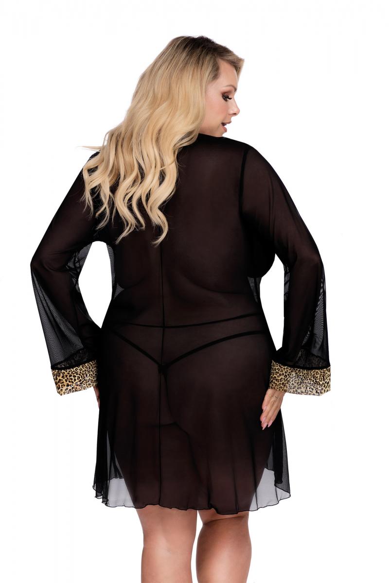 black Robe with leoprint AA052967 - 5XL/6XL-1