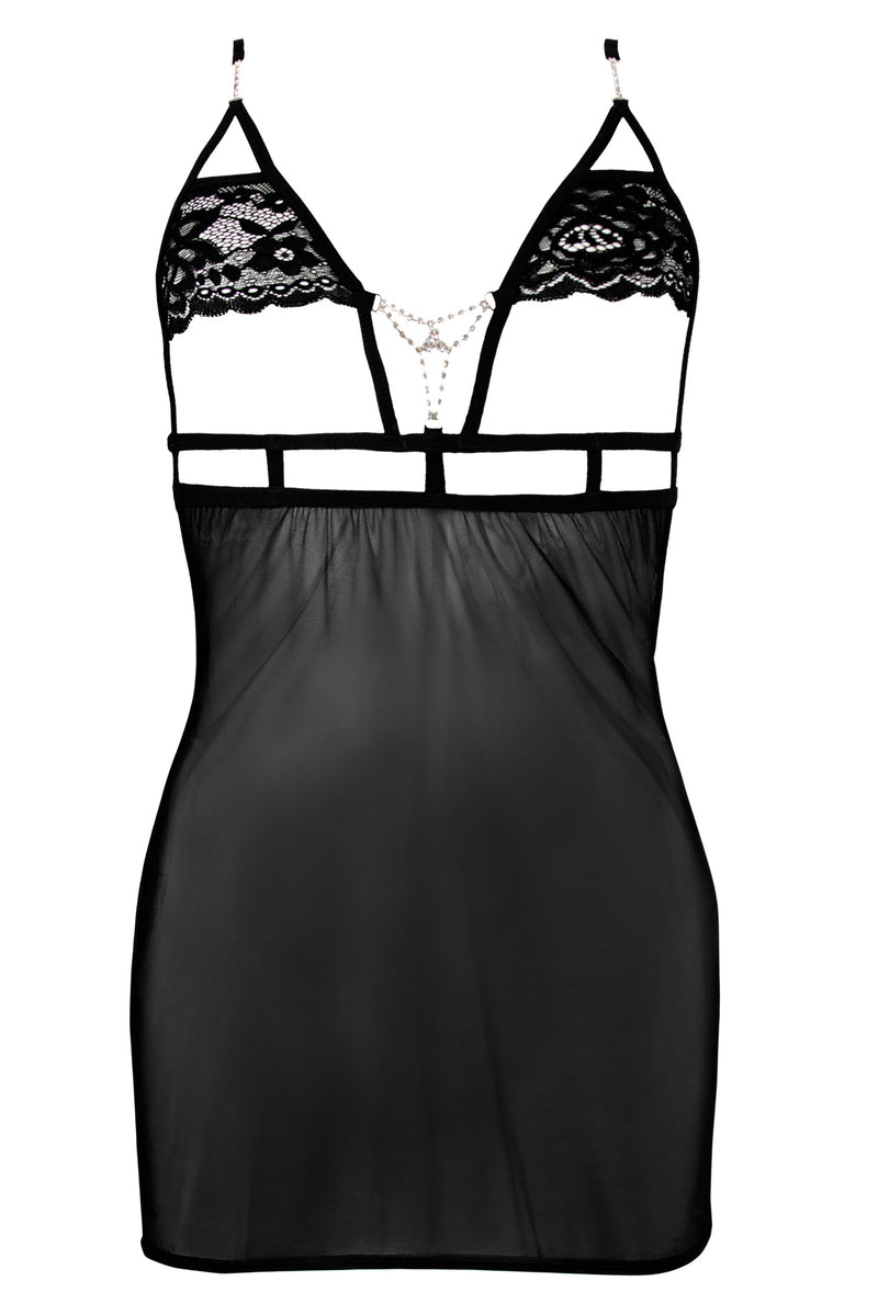 black Chemise Claea - 3XL-2