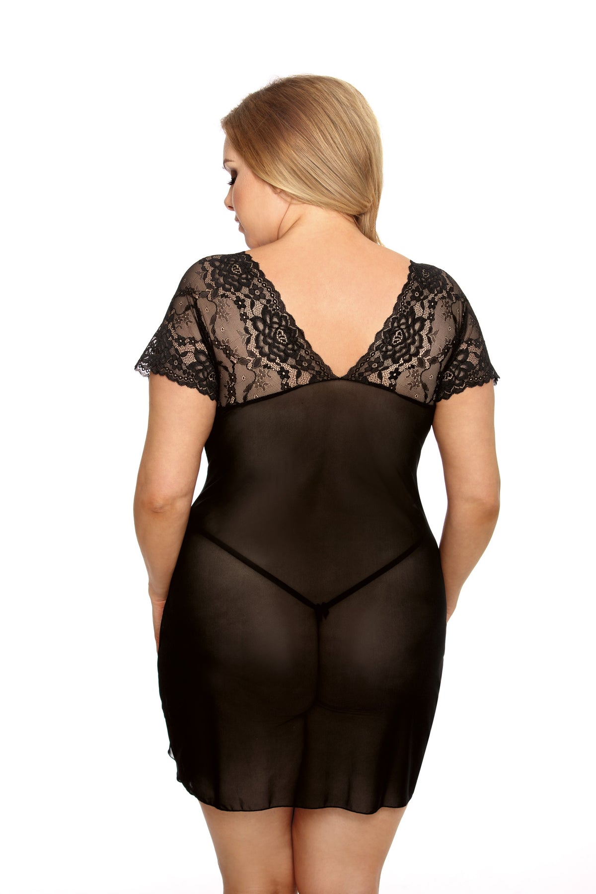 black chemise AA052102 - 5XL/6XL-1