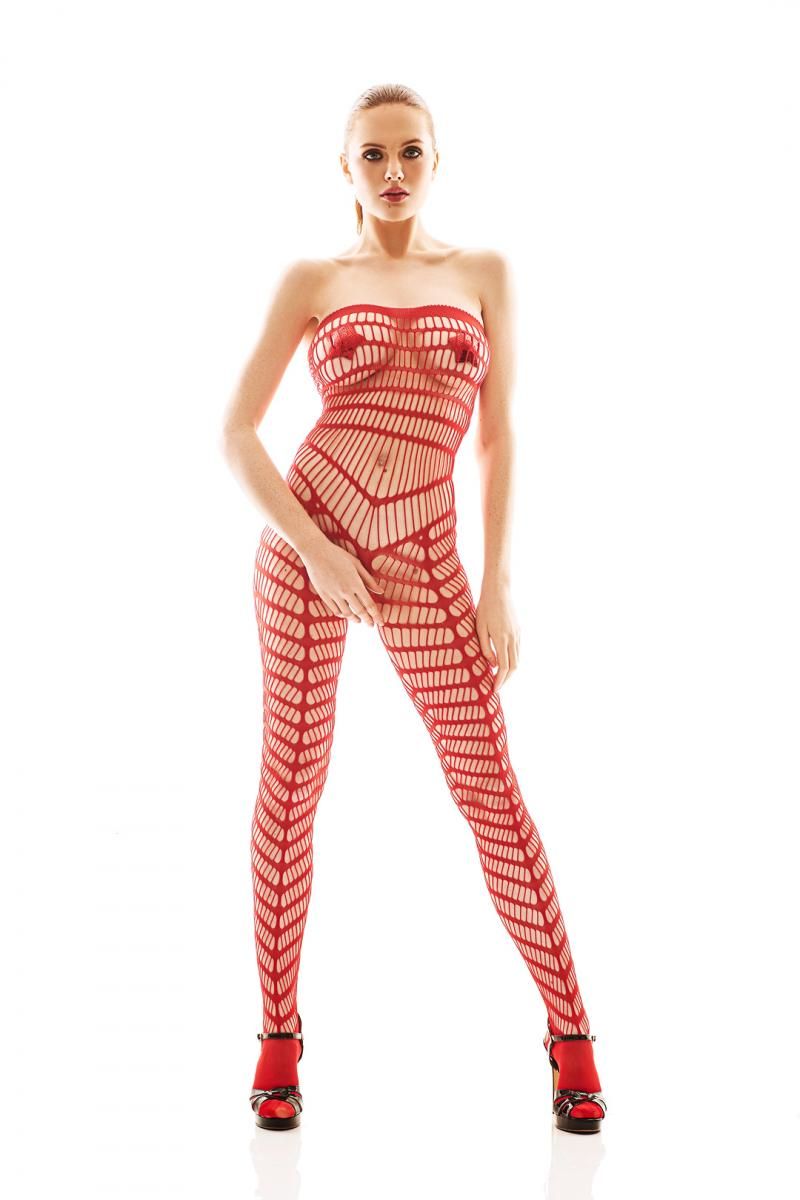 red Bodystocking AA052199 - L/XL-0