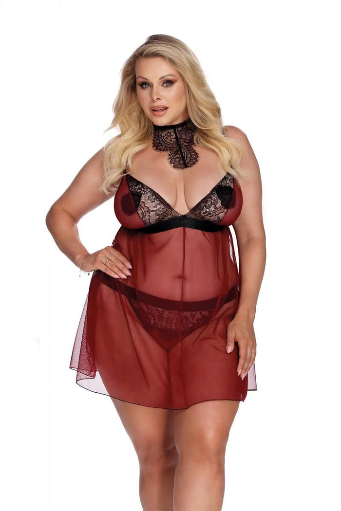 red/black Chemise AA052928 - 5XL/6XL-0