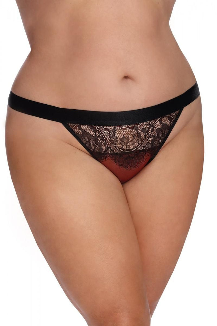 dark red Knickers with lace AA052934 - 5XL/6XL-0