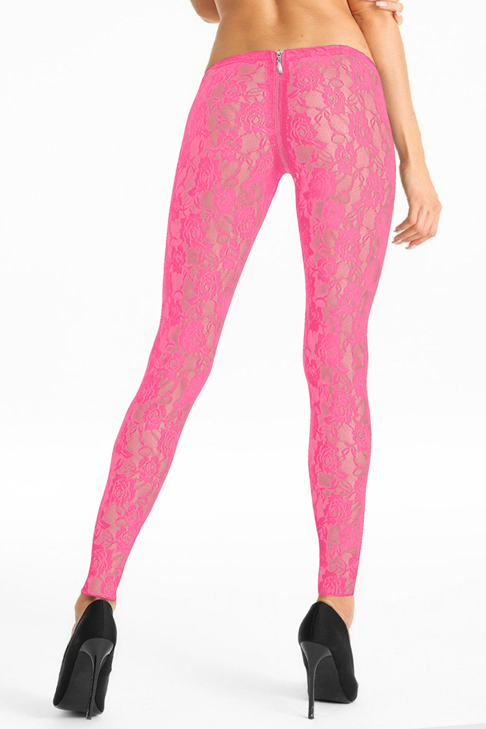 pink lace Leggins LG008 - XL-1