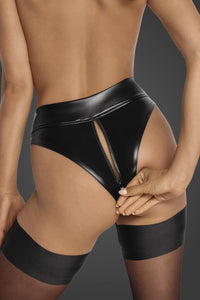 black Wetlook Panties F260 - 3XL-3