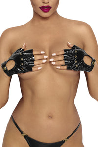 short PVC gloves F263 - OS-1