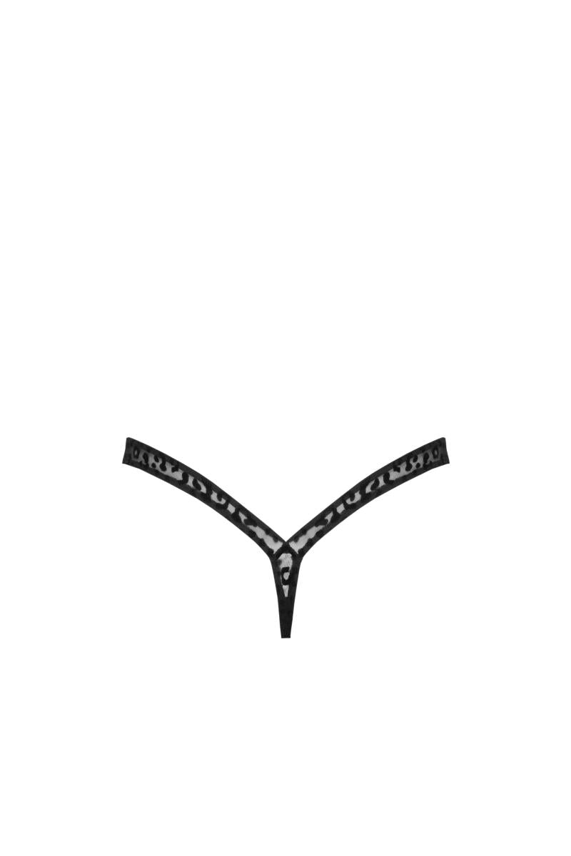 P011 Leopard flock thong - 3XL-3