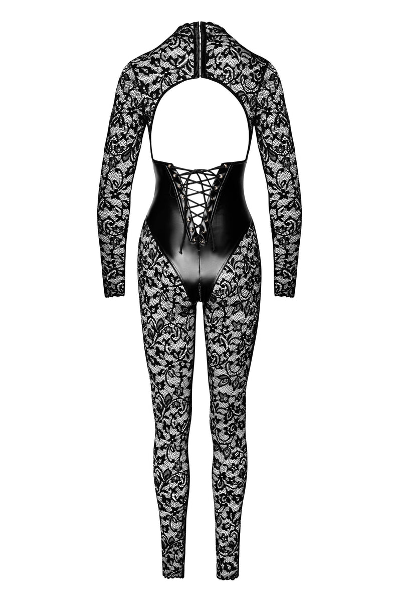 F299 Enigma lace catsuit with underbust bodice - 3XL-5