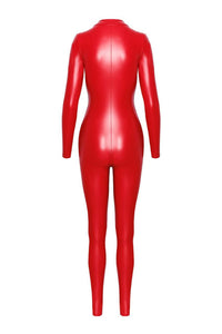 F353 Orgia red powerwetlook overall - 3XL-1