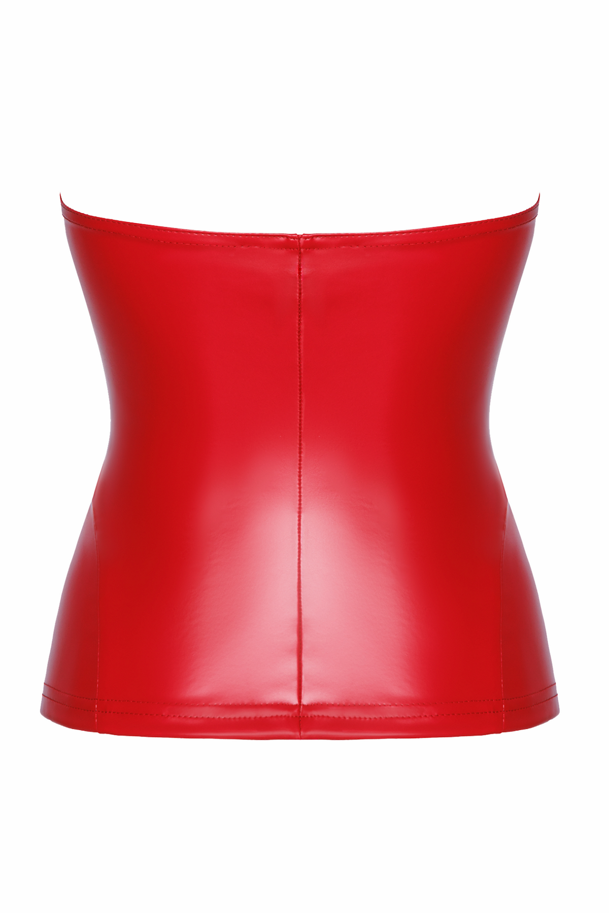 F355 Mysteria red powerwetlook corset red - 3XL-1