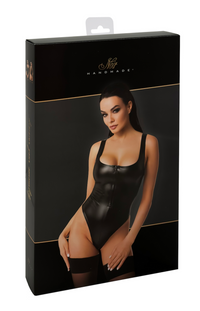 F333 Wetlook body with front zipper - 3XL-7