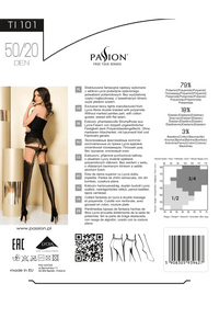 tights TI101 black/grey - 3/4-2