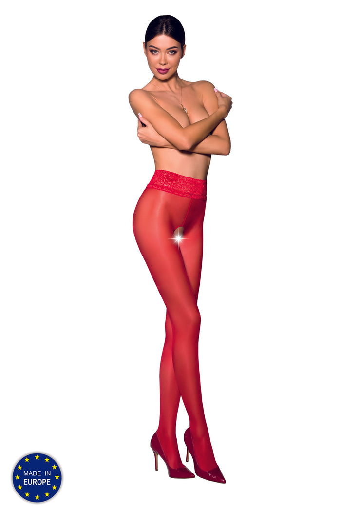 open tights TI OPEN 008 red - 3/4-0