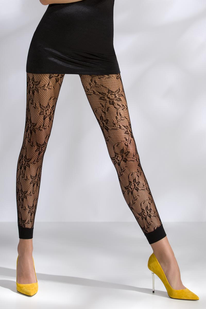 net tights TI051 black - 3/4-1