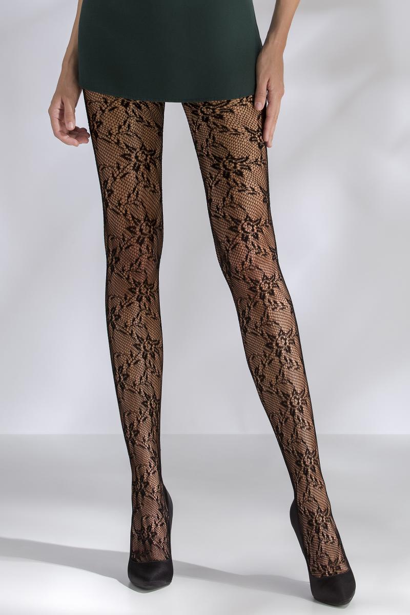 net tights TI047 black - 3/4-1