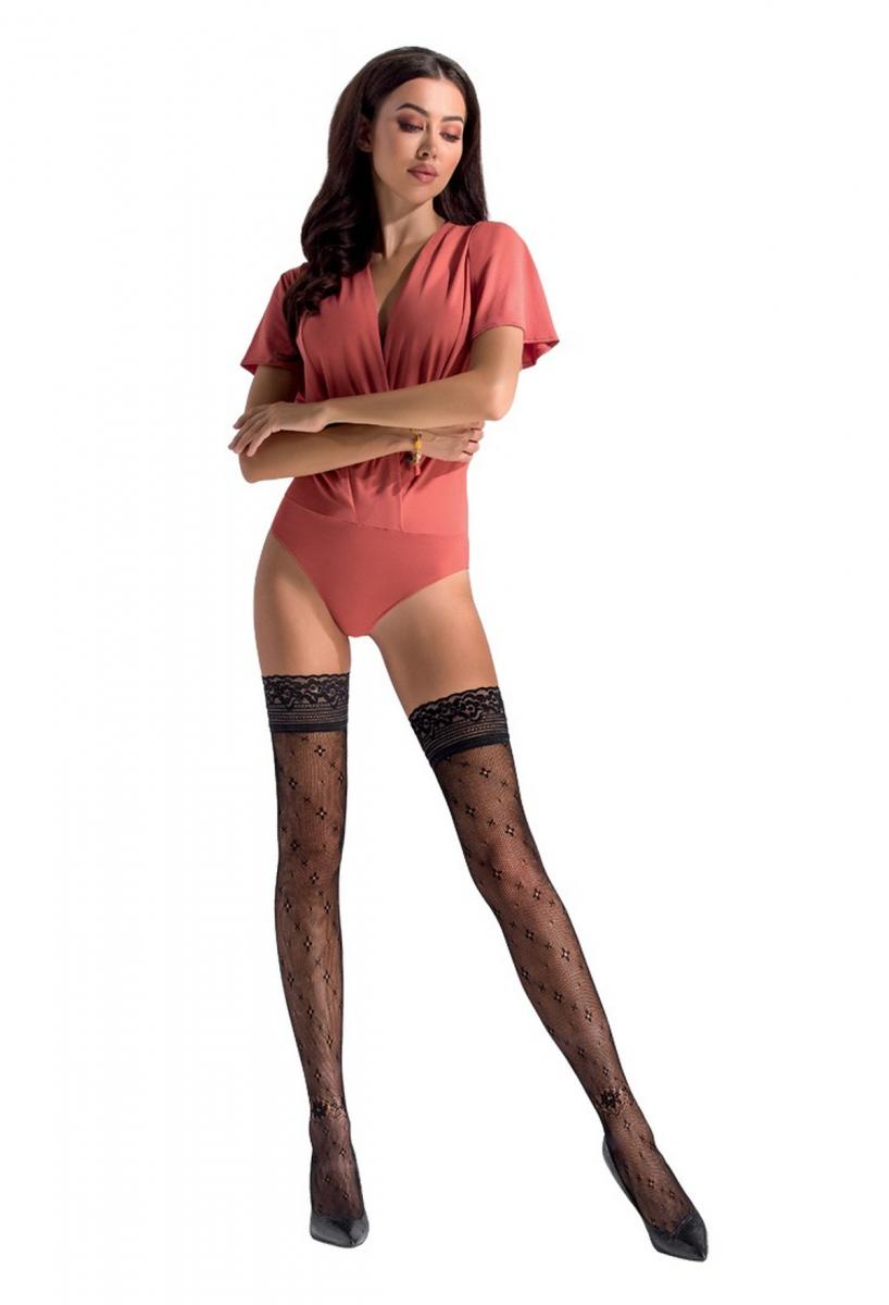 Hold-ups Stockings ST016 black - 3/4-0