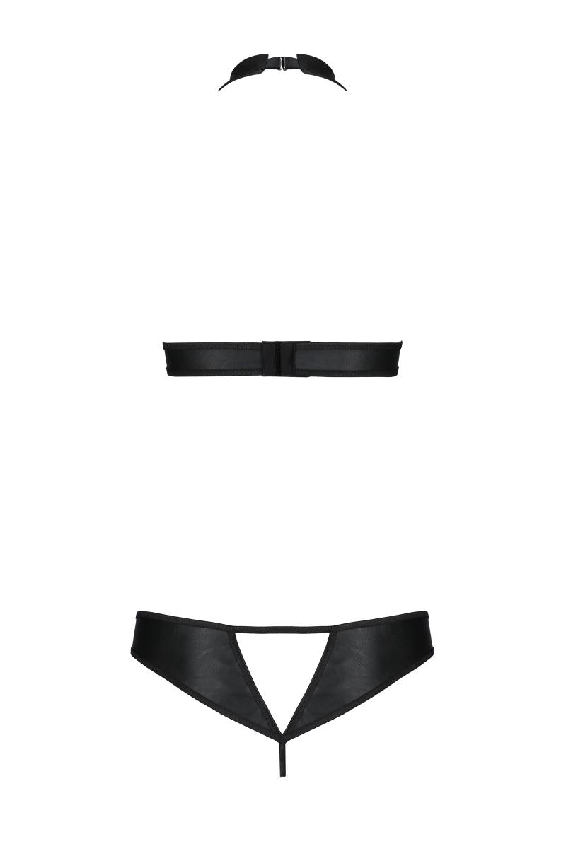 black faux leather Bikini PA596231 - 2XL/3XL-5