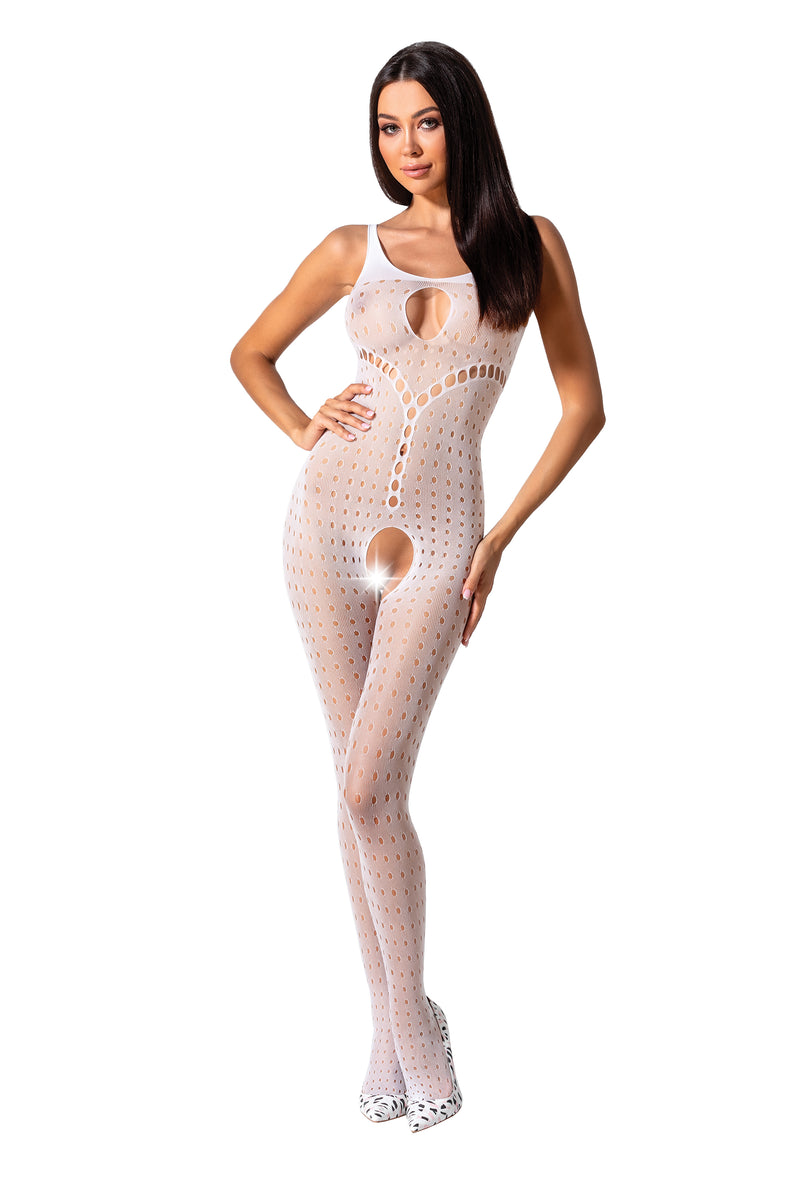 white ouvert Bodystocking BS078 - S/L-0