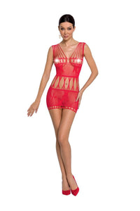 red mesh mini dress BS090 - S/L-0