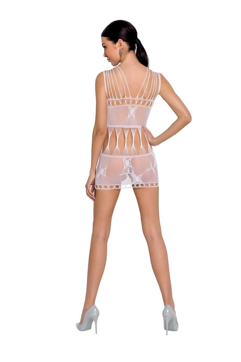 white mesh mini dress BS090 - S/L-1