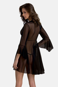 black Peignoir PA596618 - 2XL/3XL-1