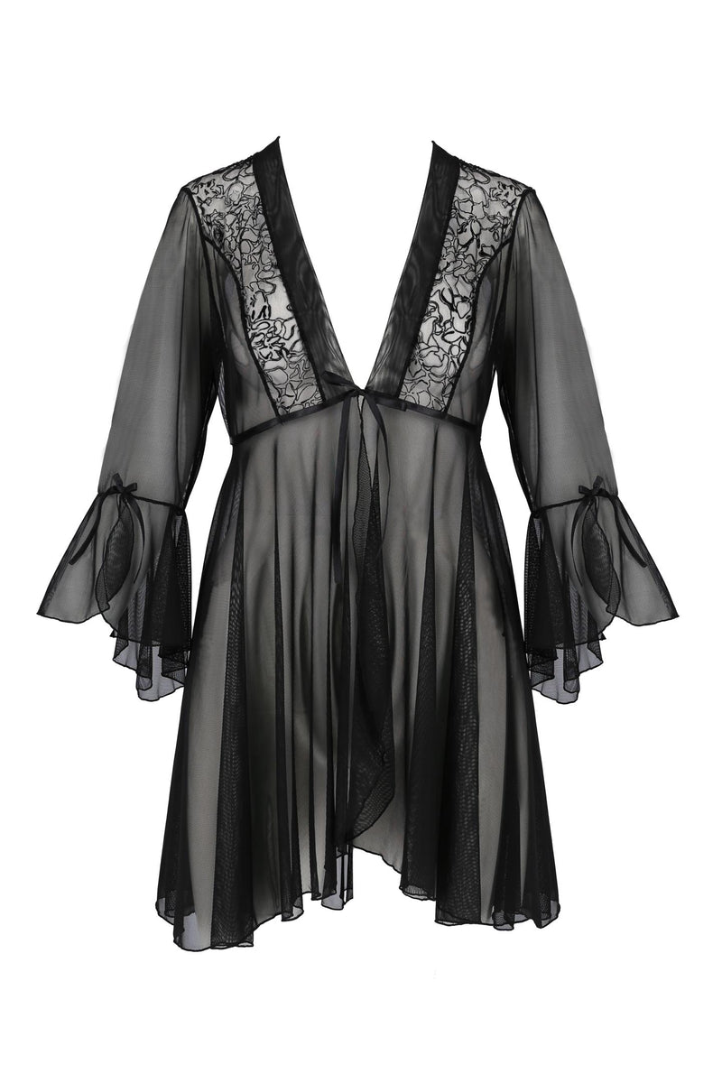 black Peignoir PA596618 - 2XL/3XL-4