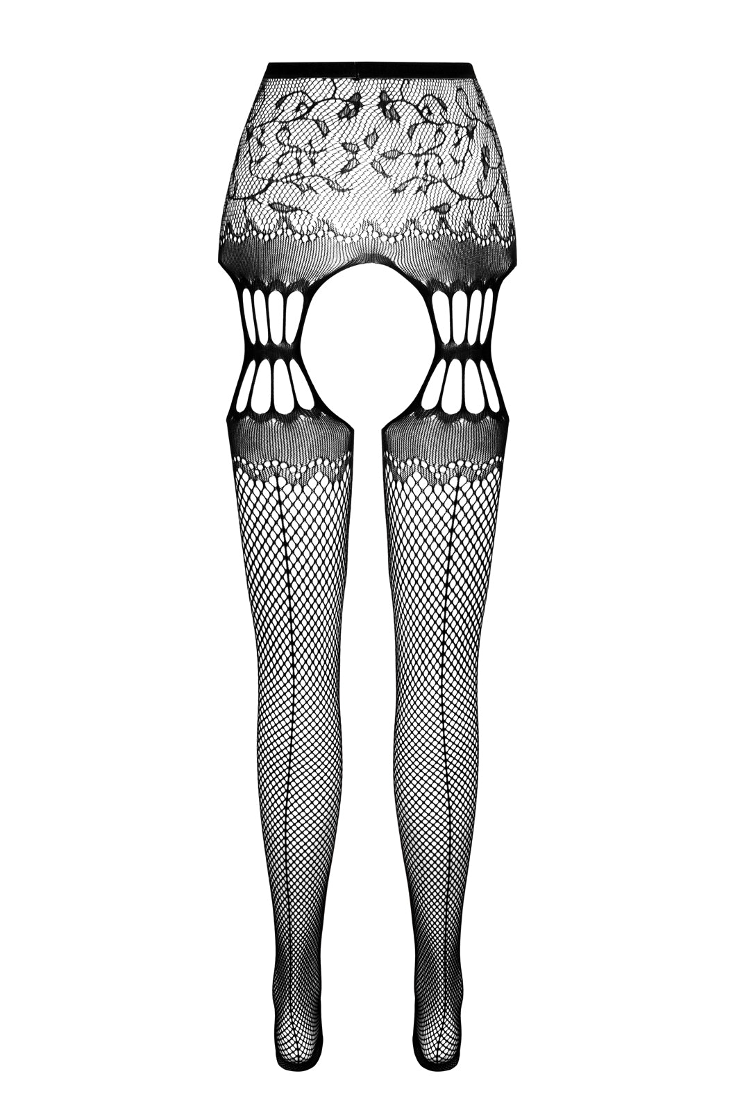 open tights S027 black - S/M-9