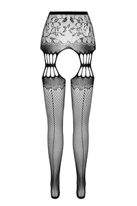 open tights S027 black - S/M-9