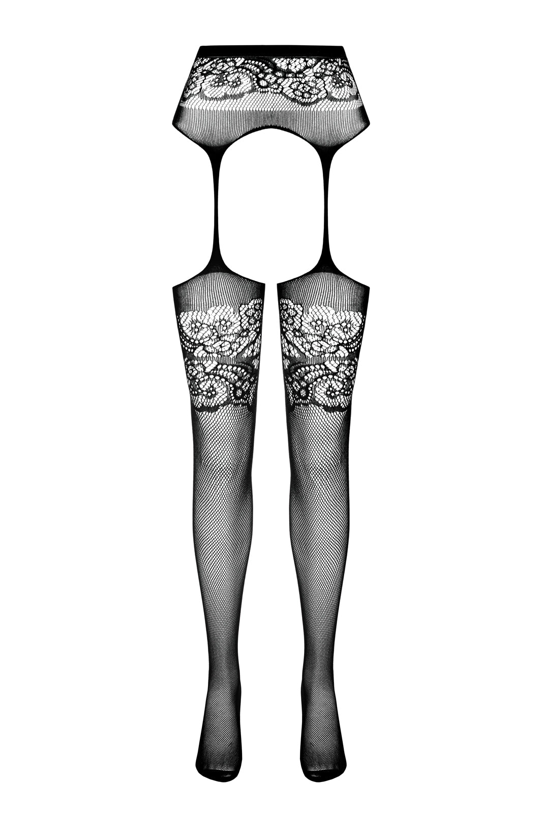 open tights S029 black - S/M-8