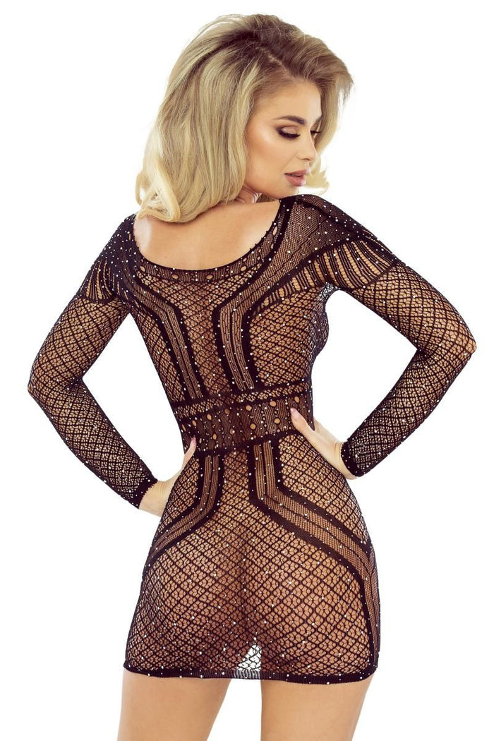 long sleeve net dress PR1760 - S/L-1