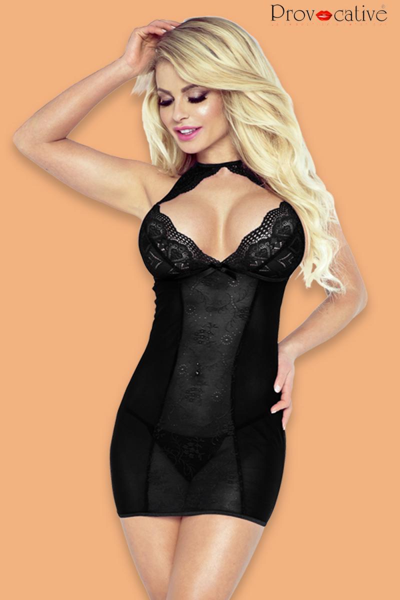 Black Seduction Chemise PR7085 - L/XL-4